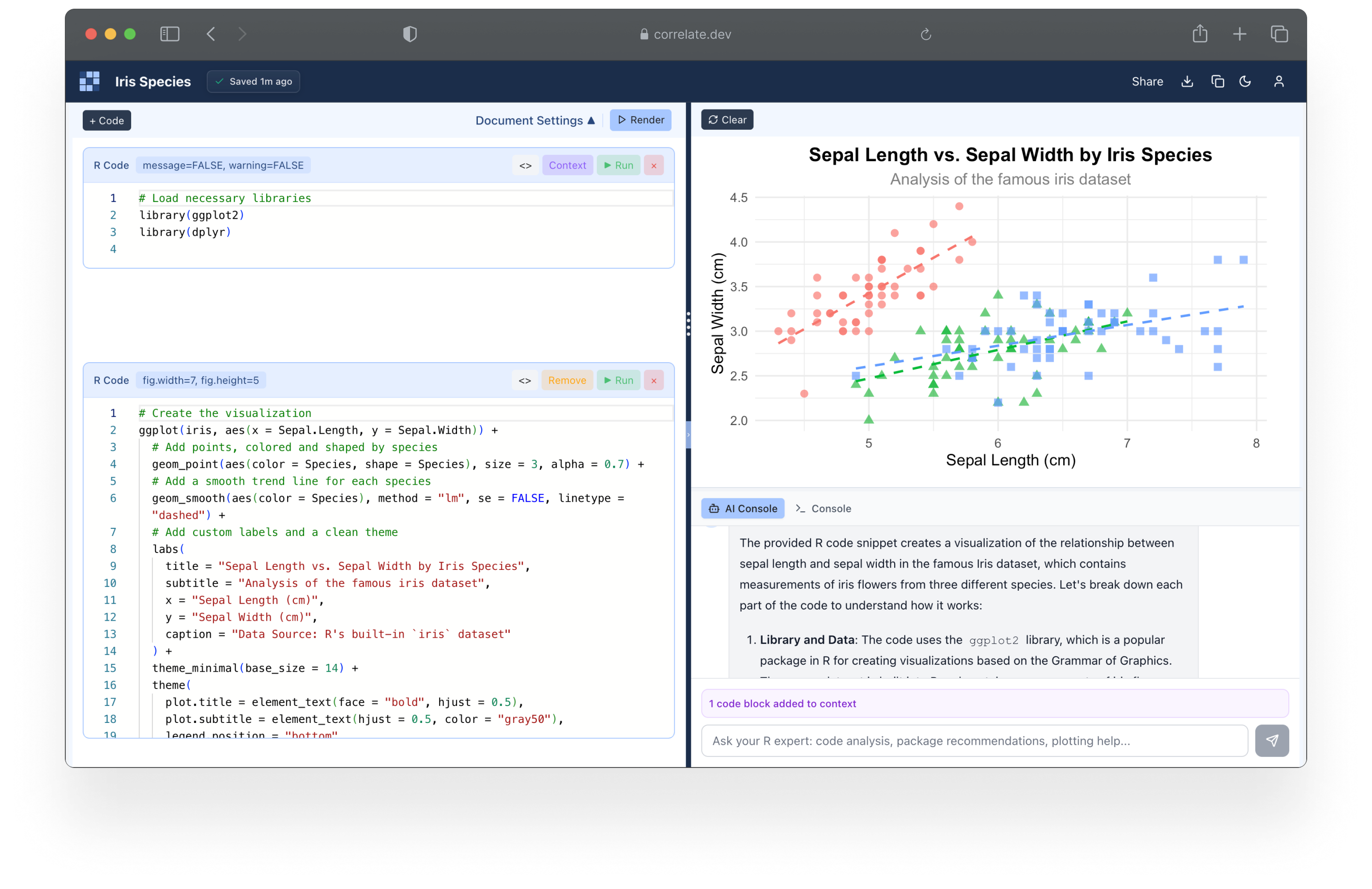 Correlate IDE Demo